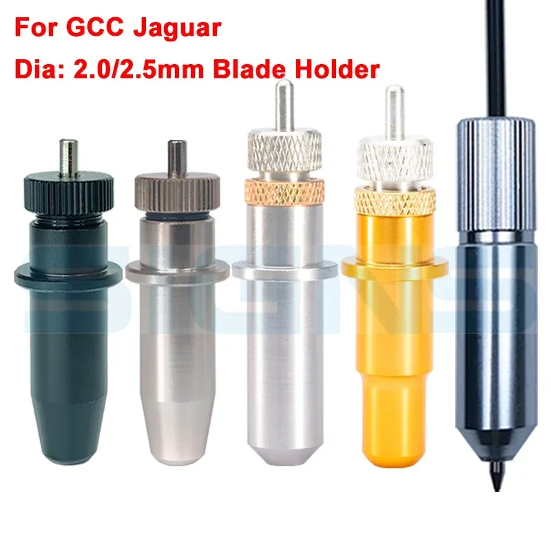 GCC Jaguar EXPERT 2 LX 132S Cutting Plotter Carbide Tungsten Big Head Blade Vinyl Cutter Knife Holder 2.0 / 2.5mm Dia 30/45/60