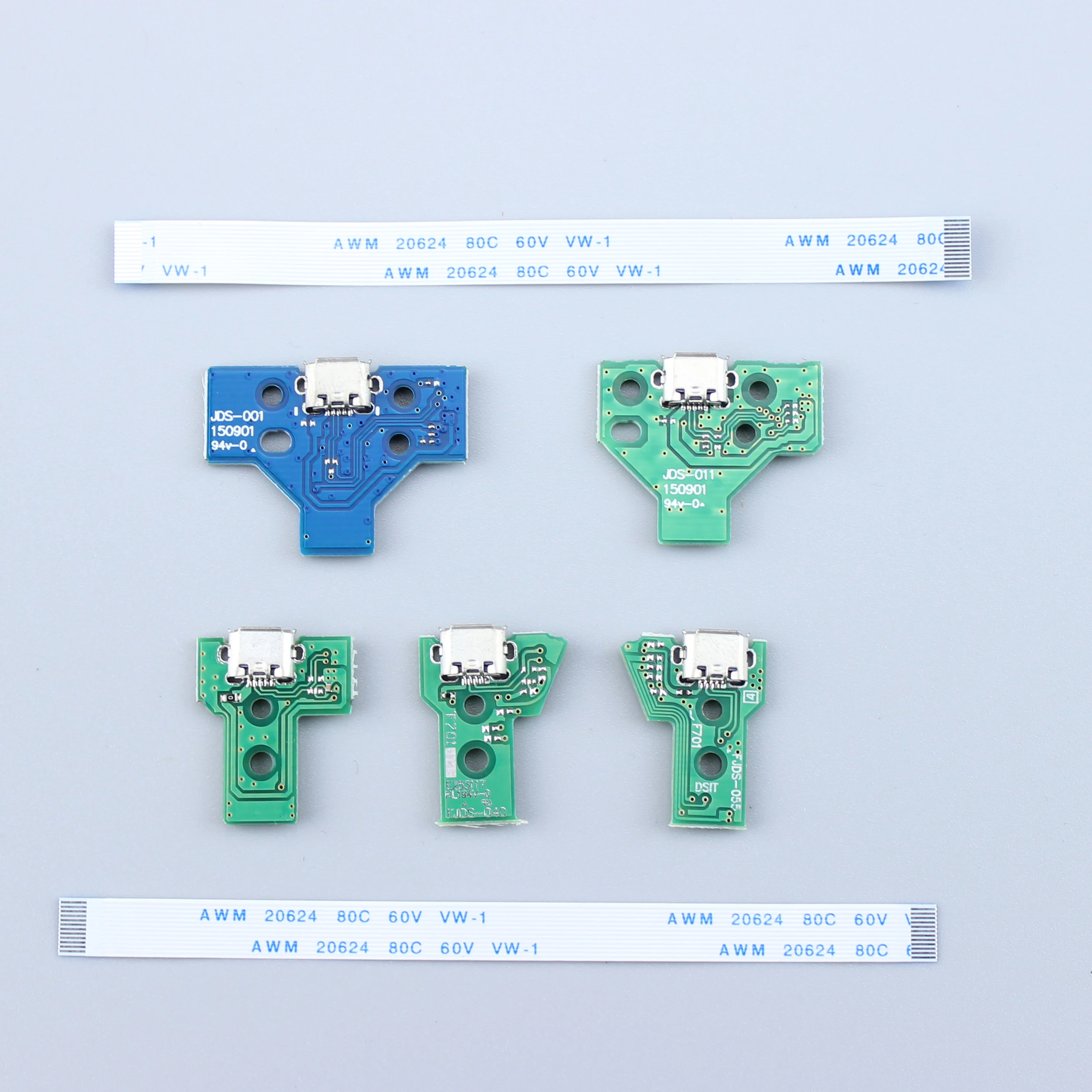 ยี่ห้อใหม่ 12P 14P USB ชาร์จพอร์ต SOCKET Circuit Board 12Pin 14PIN JDS 011 030 040 สําหรับ PS4 Controller อะไหล่ซ่อมเปลี่ยน