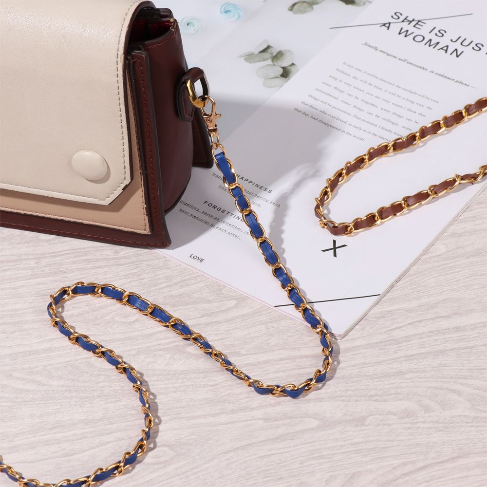 120CM PU cuero + Metal mujer correa de cuero cadena bolso de hombro correa para mujer bolso de moda bolso cruzado
