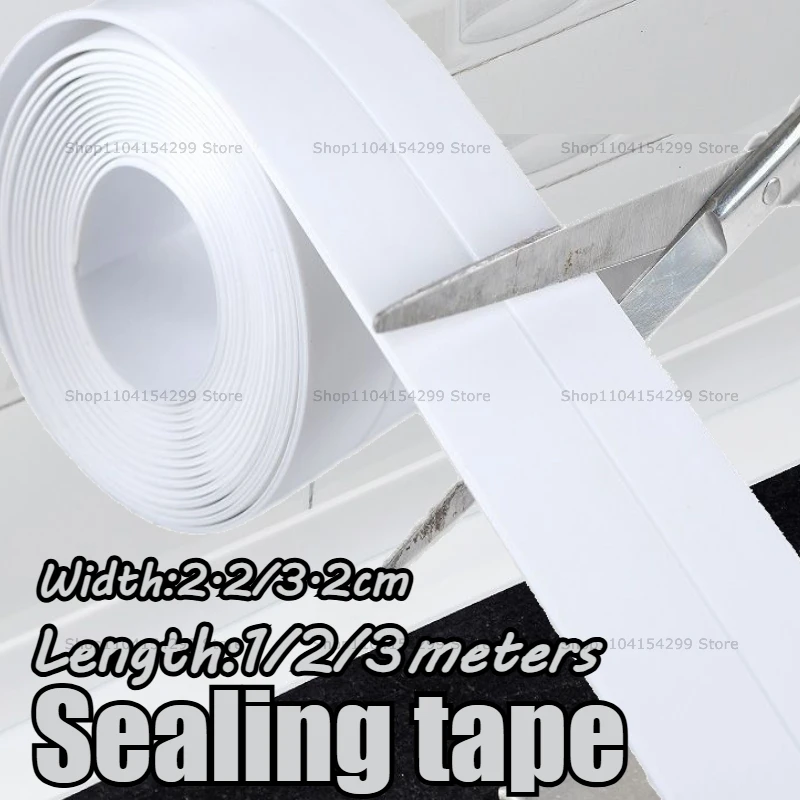 1 rotolo di nastro anti-muffa e impermeabile per cucina, spazio per lavello della cucina e del bagno a prova di umidità, bellissimo adesivo per WC con cucitura, Co