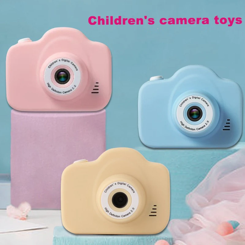 Crianças câmera digital dupla câmera hd 1080p câmera de vídeo brinquedos mini cam display colorido crianças presente aniversário crianças brinquedos para crianças