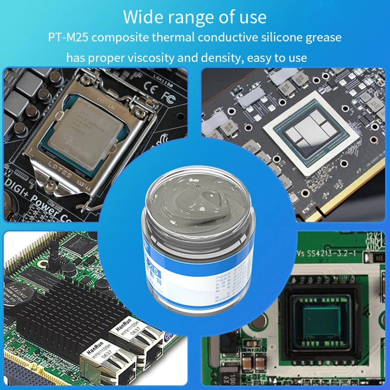 Teucer PT-25M 25g Compound Paste PC Computer Processor Heat-dissipating Thermal Grease For CPU GPU Cooling Canned with Scraper