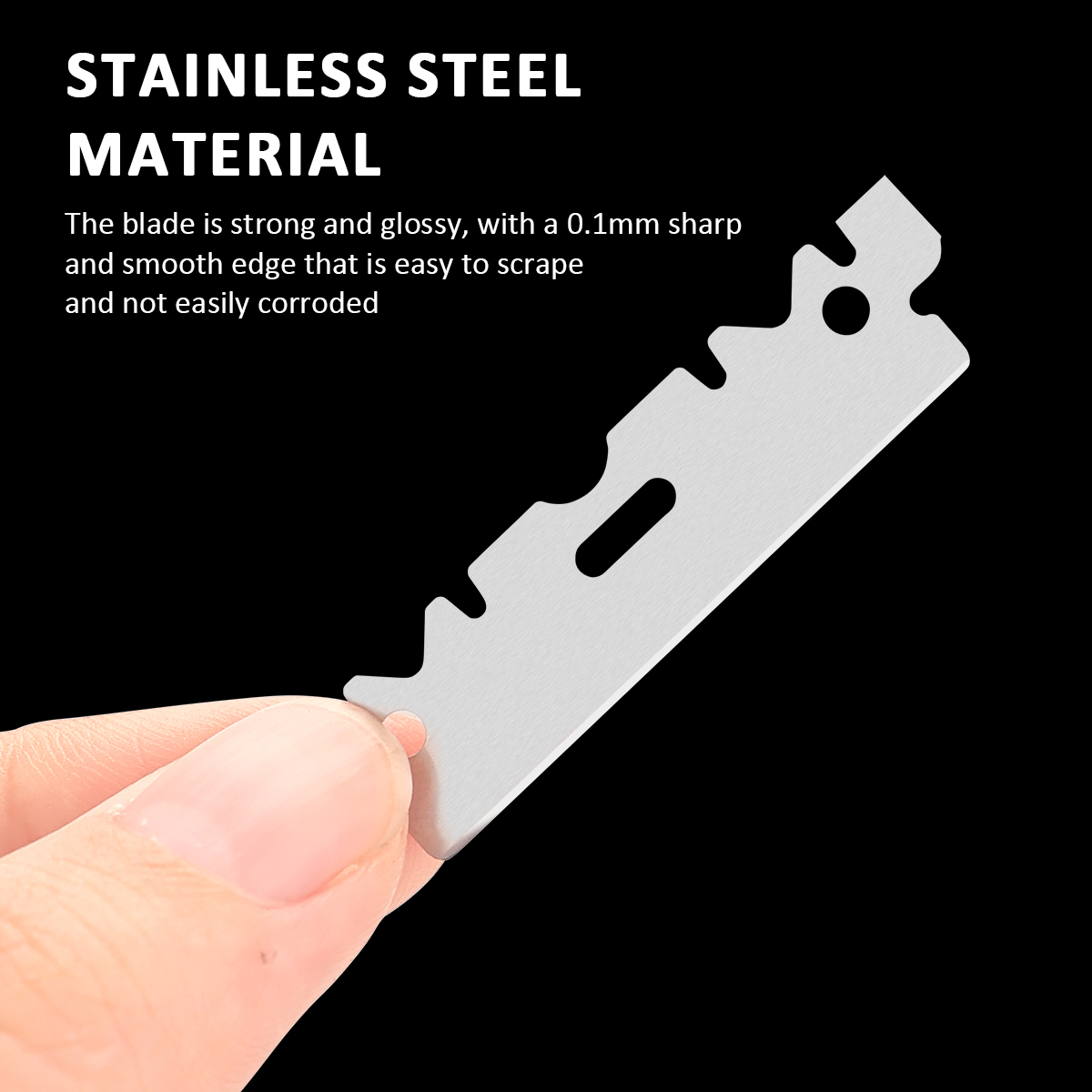 100pcs Razor Blades Stainless Steel Safety Razor Blades For Shaving Razor Replace Men Shaver Barber Blade Tool
