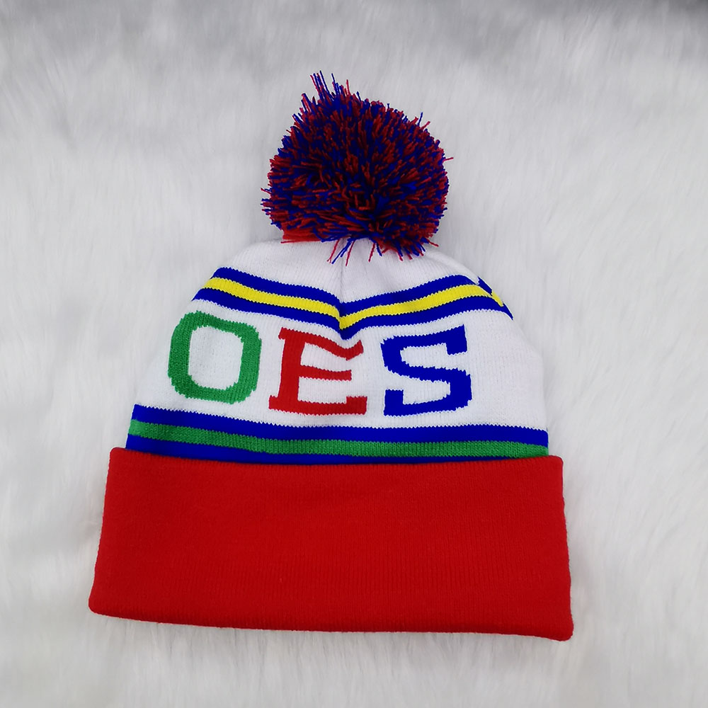 그리스 레드 블루 그린 오더 오브 더 세이터 스타 1850 따뜻한 비니 스카프 폼폼 겨울 모자