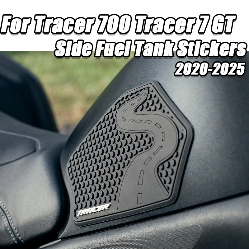 For TRACER700 Tracer 700 Tracer 7 GT MT-07 2020-2025 Motorcycle Non-slip Side Fuel Tank Stickers Waterproof Pad Rubber Sticker