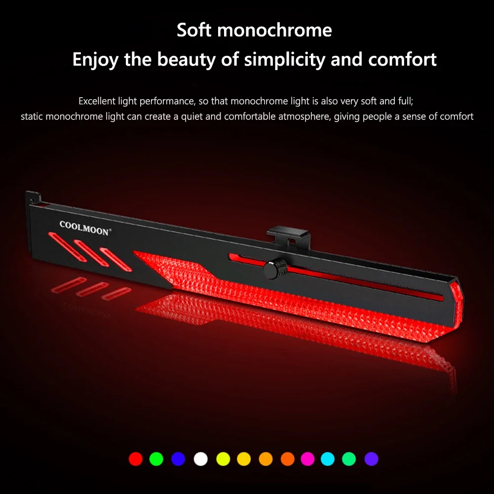 Kunden spezifische Grafikkarte Ständer GT8 horizontale Grafikkarte Halterung 5V 3pin Argb GPU VGA Halter Desktop-PC-Fall DIY Zubehör