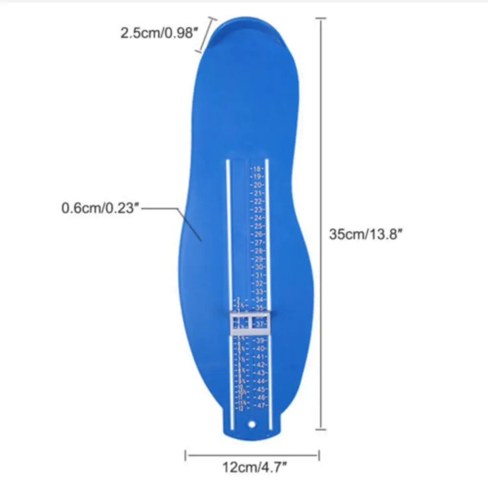 Portable UK Size EU Size Foot Measure Gauge Device Shoes Size Measuring Ruler Hanging Design Foot Care