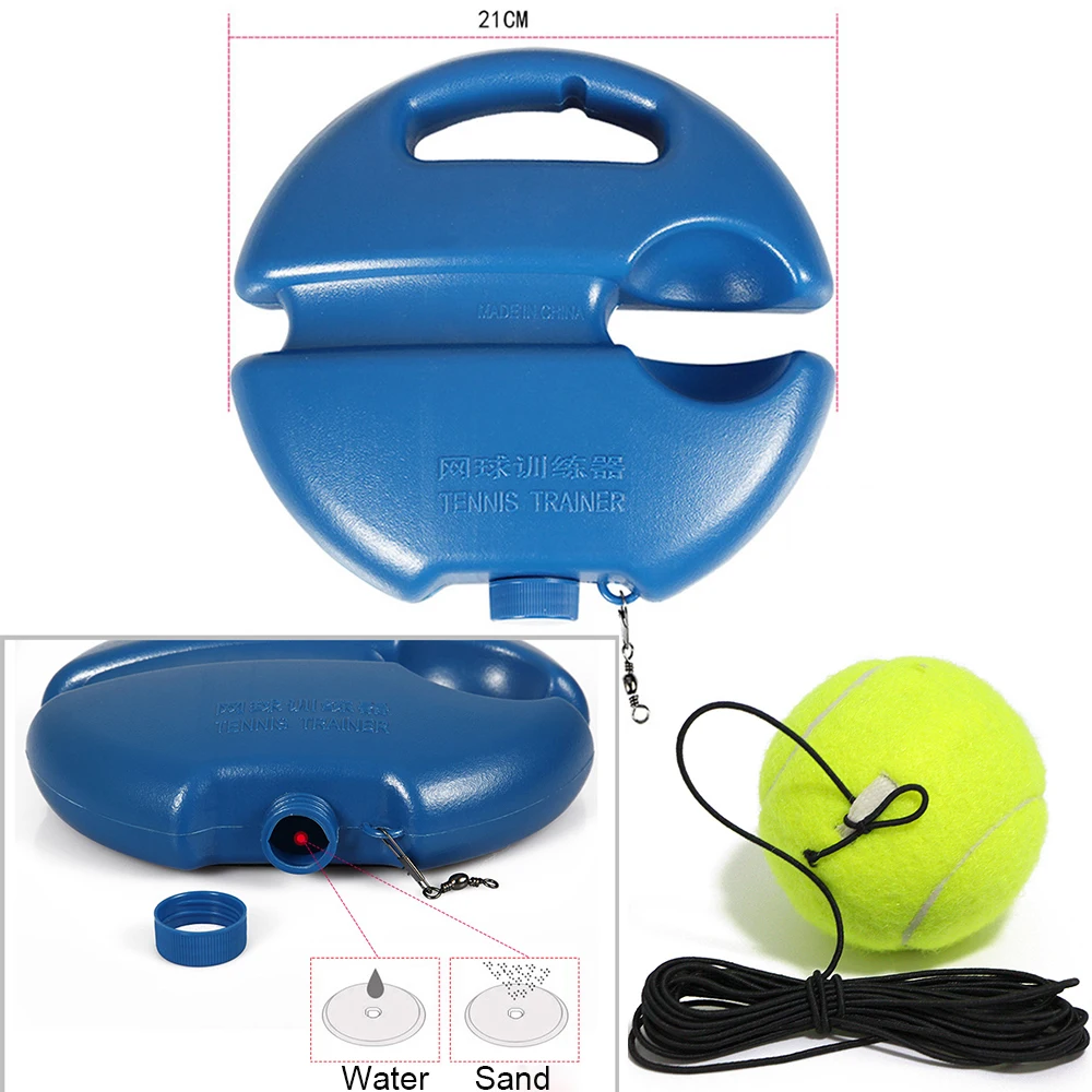1set Tennis Trainer Professional Training Primary Tool Self-study Rebound Ball Exercise Tennis Ball Indoor Tennis Practice Tool