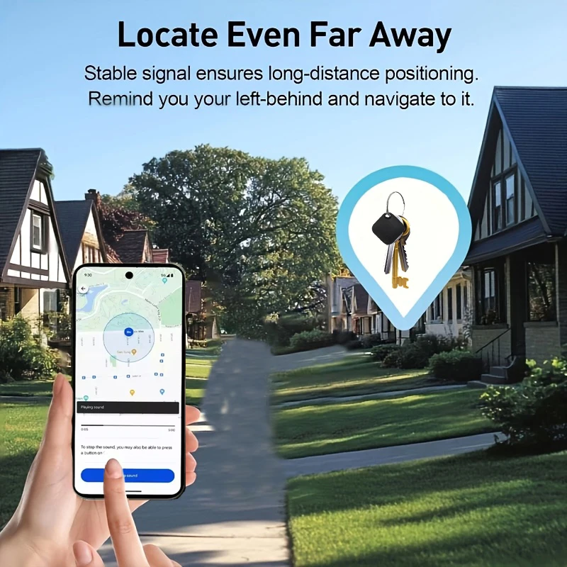 RSH GPS-Tracker, Android, Google-zertifizierter Bluetooth-Tag, funktioniert mit Google's Find Hub, App-Finder für Pixel Xiaomi Items Locator