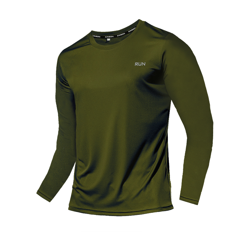Camiseta de manga larga de seda helada para hombre, ropa exterior transpirable de secado rápido con aire acondicionado, protección solar para exteriores, para correr, verano, 2023