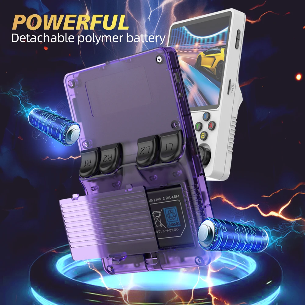 2025 NEW 4"IPS Big Screen R36S Plus Retro Handheld Game Console Linux 64-bit System RK3326 Portable Pocket ARKOS 2.0 R36SPLUS