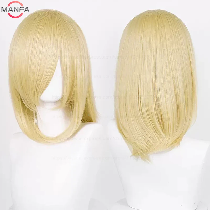 40 ซม.Medium Basic อะนิเมะคอสเพลย์วิกผมบางสีบลอนด์สีดําสีขาวสีแดงสีชมพูสีเขียวสีน้ําตาลทองสีฟ้าความร้อนทนผมสังเคราะห์วิกผม