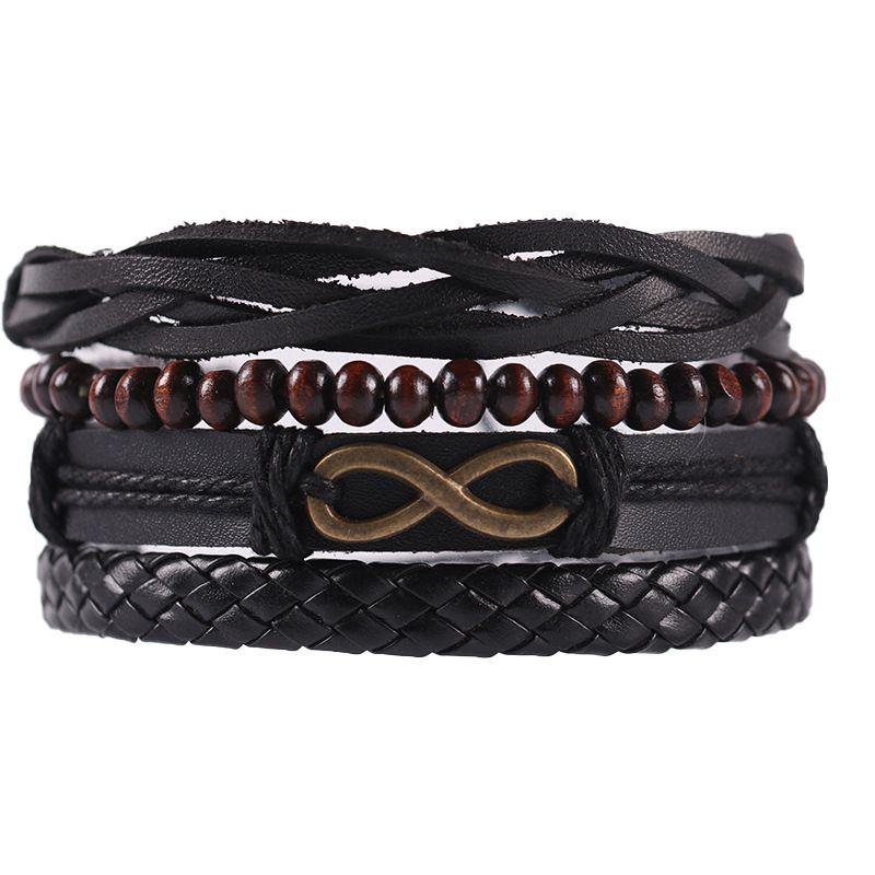 06 2024 Leather Braided Bracelet For Men