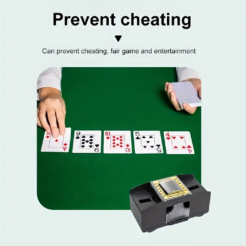 Automatische Poker Card Shuffler Bordspellen Op batterijen werkende speelkaarten voor Shuffle 2-deck Automatische handslinger Thuiskaartspellen