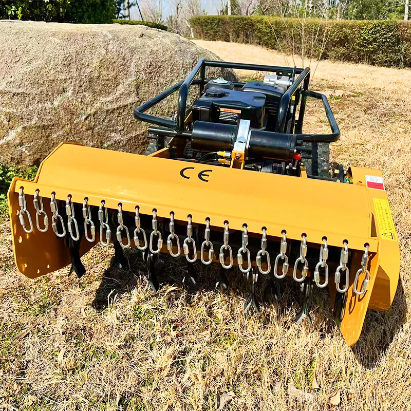 Maßgeschneiderter ferngesteuerter Rasenmäherroboter für jedes Gelände mit Nullwendigkeit und Viertakt-Euro-V-Emissionsstandard