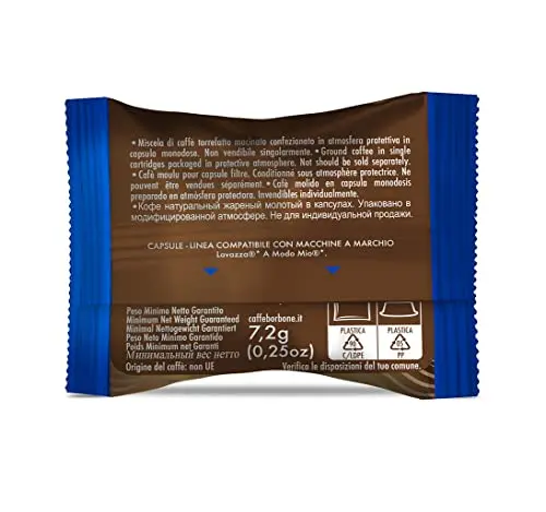 Café Borbone Don Carlo, Blend-100 capsules-Compatible avec les Machines domestiques Lavazza * Mio *