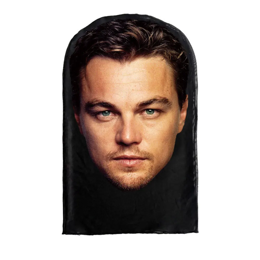 Capucha de terror simulación de cara completa máscara de malla Visual Kanye Kobe máscaras de Cosplay suministros de fiesta accesorios accesorios de Halloween tocados