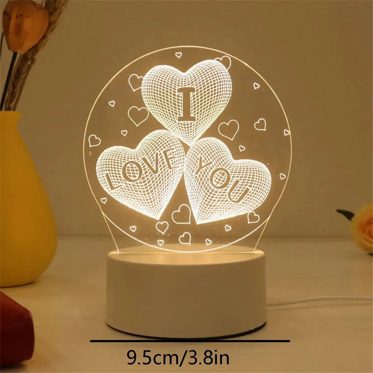 A72P Night Light Acrylic Bedroom Bedside LED Table Lamp Holiday Event Gift System Gifts