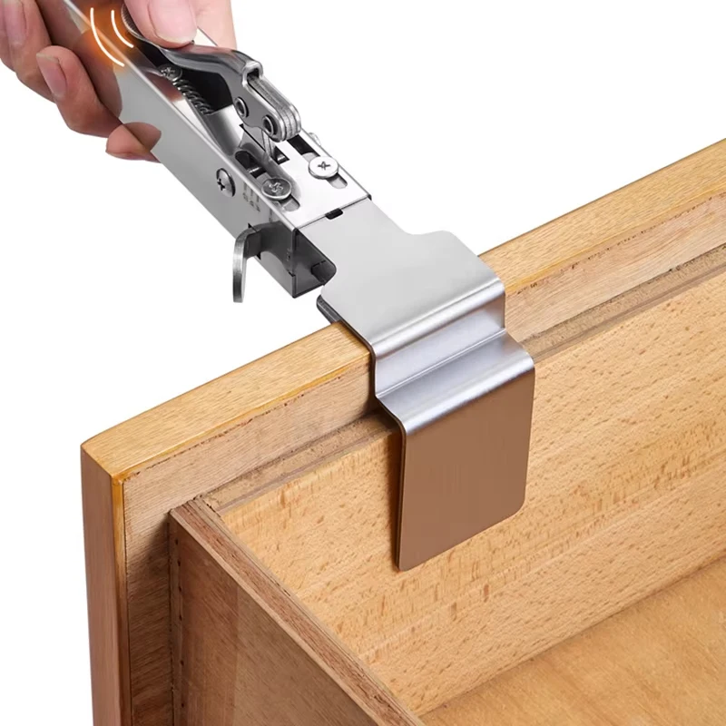 Drawer Fastening Clip Drawer Front Mounting Clip for Accurate and Quick Installation of Drawer Panels, Adjustable Fixed Clamp