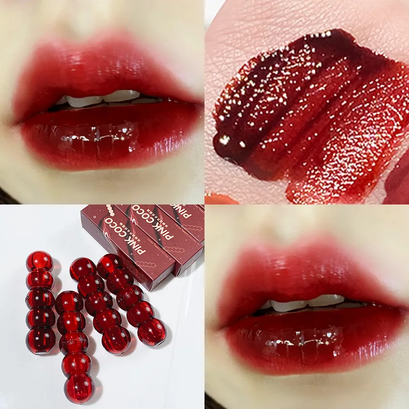 Lápiz labial de terciopelo resistente al agua, fácil de usar, lápiz labial de larga duración, mate, esmalte de labios desnudo, antiadherente, maquillaje coreano, tinte labial cosmético