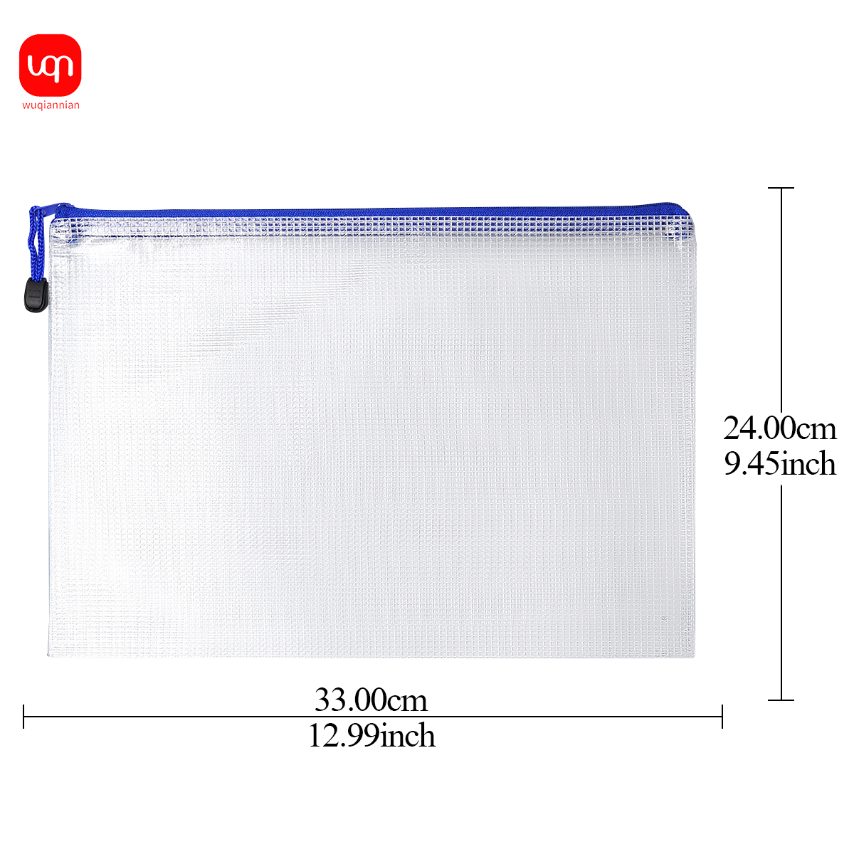 WQN-10PCS A4 Documententas Mesh Ritszak Rits Ontwerp Map Opbergtas School & Kantoor Schrijven Briefpapier