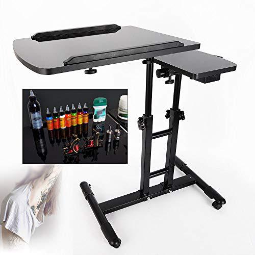 Tattoo embroidery workbench adjustable mobile storage cart new shelves tool trolley