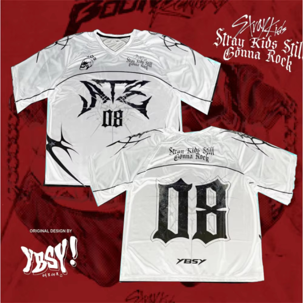 YBSY! STRAYKIDS JERSEY 2025 3D Printed T-Shirt Men's Women's Plus Size Casual Short Sleeve Crew Neck Tee Unisex Fashion