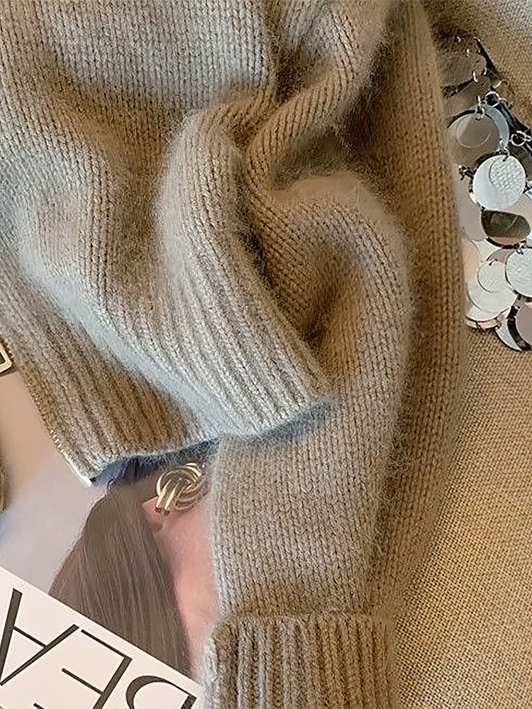 Patchwork Rits Bijgesneden Vest Vrouwen 400g Dikke Herfst Gebreide Trui Bomberjack Vintage Jaren 2000 Korte Ingerichte Gebreide Jas