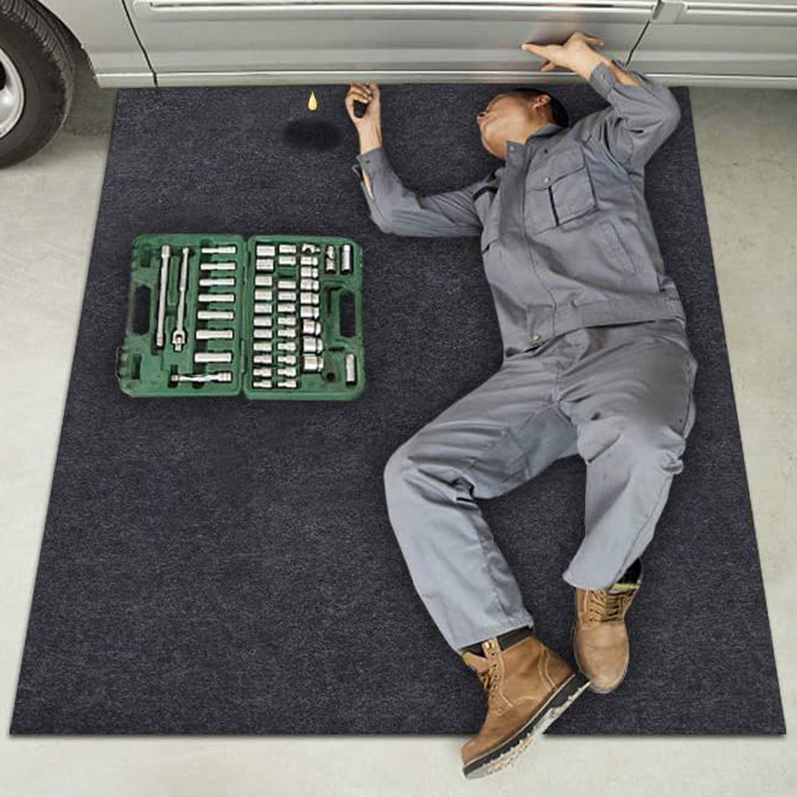 Polymères d'entretien pour sous la voiture ou l'équipement, absorbants, imperméables, réutilisables, lavables, nettoyage des sols, 36x60 pouces