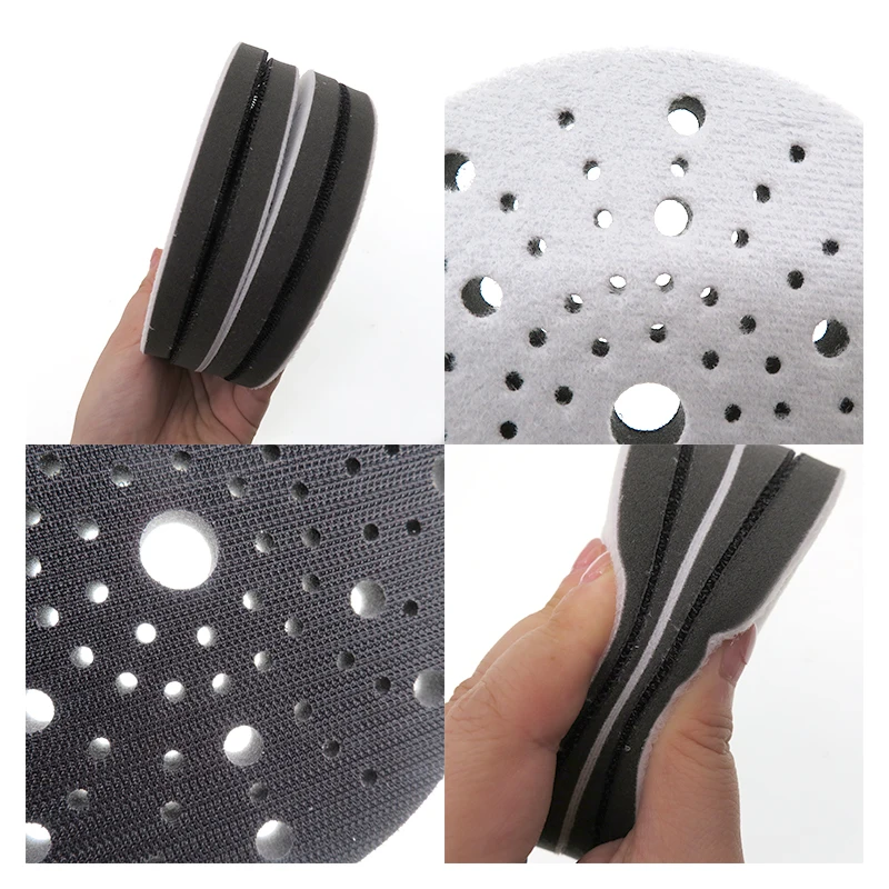 13 Types 2 Pcs 6Inch 150mm Sponge Interface Pad Hook&Loop for Sanding Pad Abrasive tools Accessories For Metal Wood and Repair