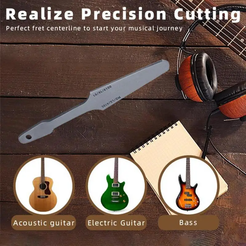 Lima de traste de guitarra, lima de traste para moler, lima de coronación, herramienta Luthier, herramienta de nivelación de traste de doble cara, herramientas de traste de guitarra