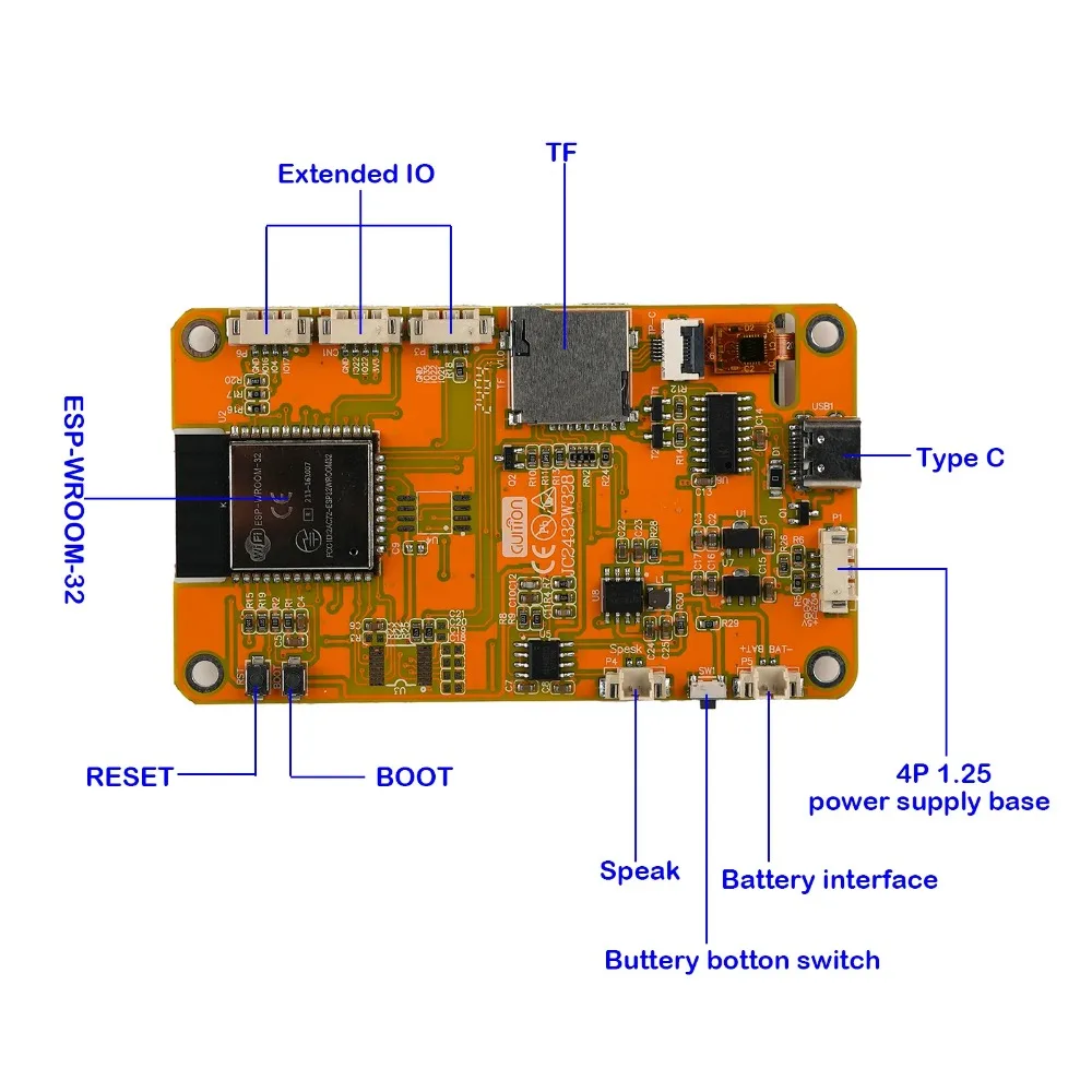 ESP32 2,8 "TFT HMI ЖК-дисплей модуль JC2432W328C WIFI + BT емкостный сенсорный экран 240*320 ST7789 драйвер для Arduino