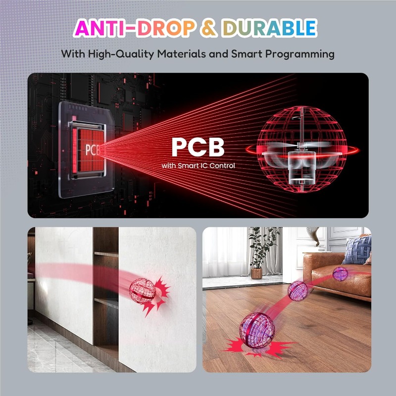 Brinquedo de bola de orbe voador 2025, girador de orb volador, órbita de drone de mão, girador voador com truques infinitos, brinquedos legais para brinquedos internos e externos