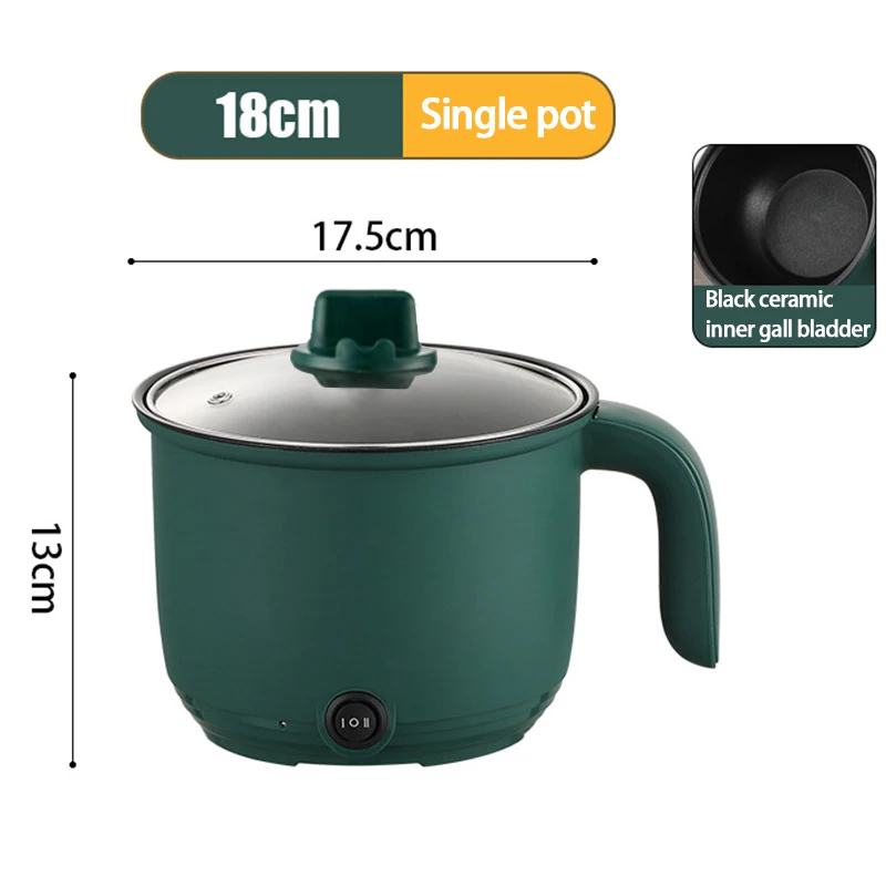 1,5 l Mini garnek do gotowania w domu Wielofunkcyjne urządzenie do gotowania ryżu Nieprzywierająca patelnia Bezpieczny materiał do picia Garnek elektryczny