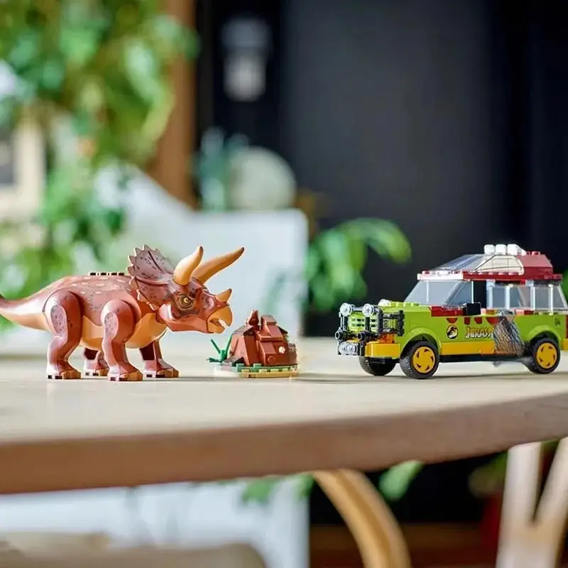Jurassic World Park Trapping Triceratops Jungenbausteine zum Zusammenbauen von Dinosauriern 76959, Spielzeug und Geschenke