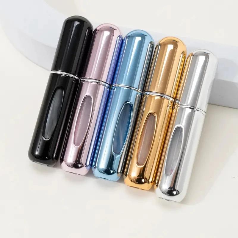 5ml Bottom Charge Perfume Refillable Bottle Liquid Container For Cosmetics Spray Bottling Dispenser Press Head Portable Travel