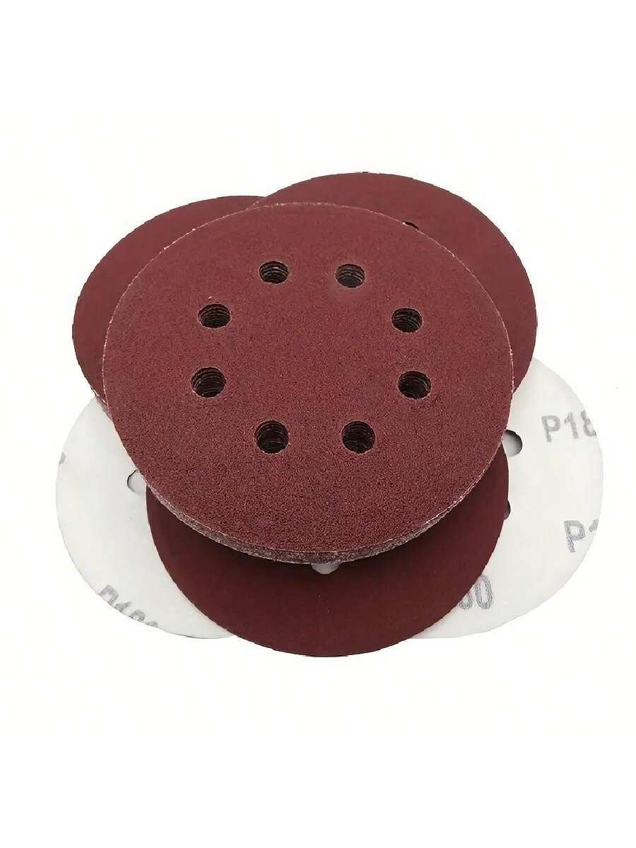 NEWONE 10pcs/set 125mm 5"/5inch Sanding Discs 8 Holes Sandpaper Pads Set Hook & loop Abrasive sander paper for polishing tools