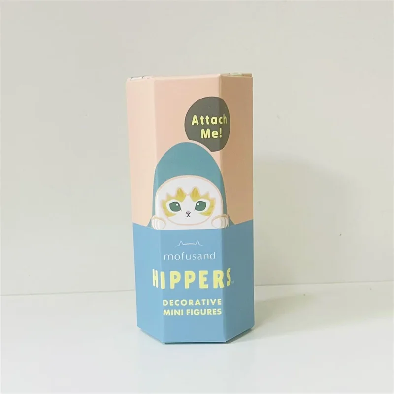 Mofusand-子供向けのミニアニメ猫サメフィギュア、エンジェルヒッパーブラインドボックス、ファン向けの高品質ブラインドボックス、クリスマスと誕生日のギフト、2024