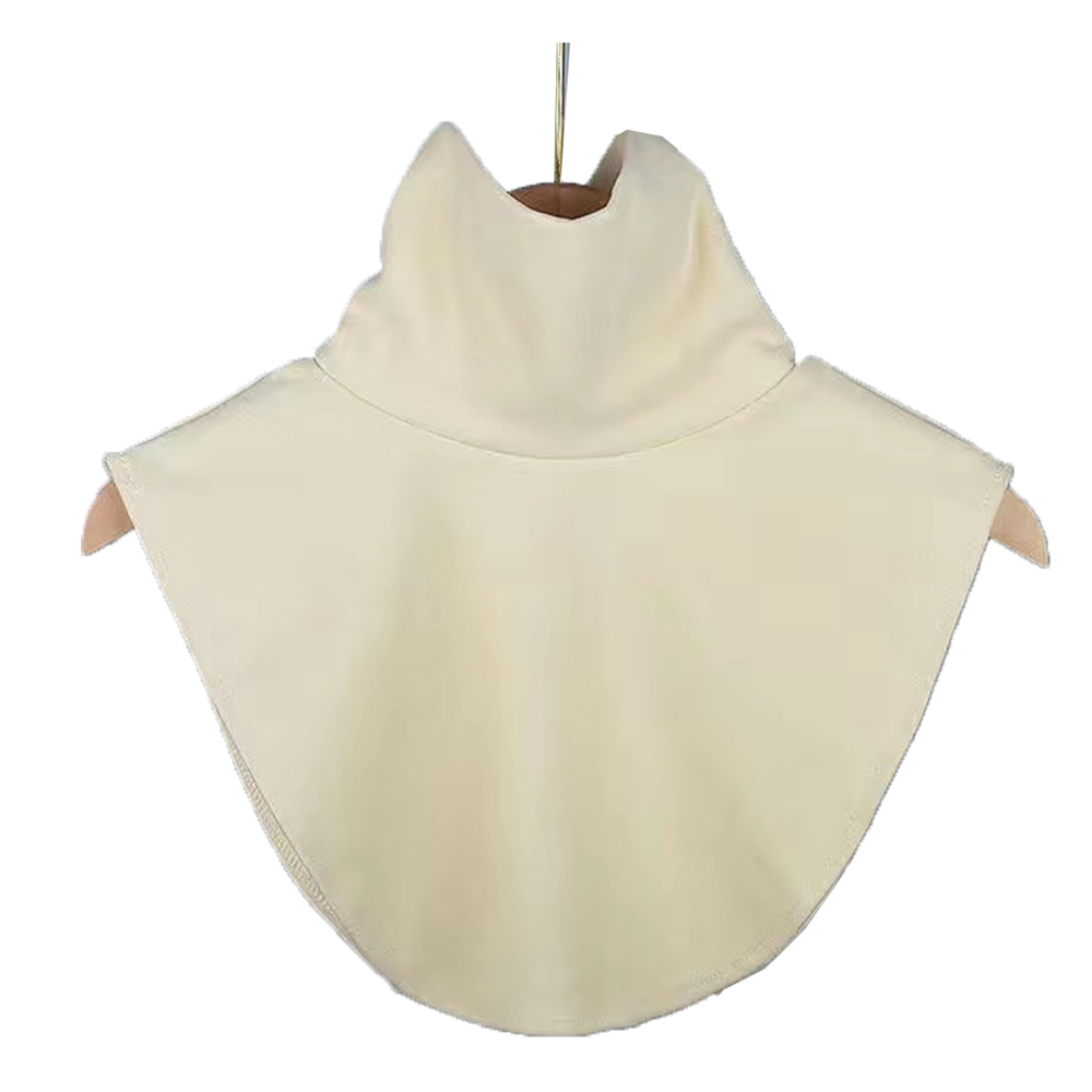 Muslim Women Modal Fake Collar Solid Color Islamic Hijab Extensions Mock Neck Half Top Blouse Detachable Hijab Neck Warmer