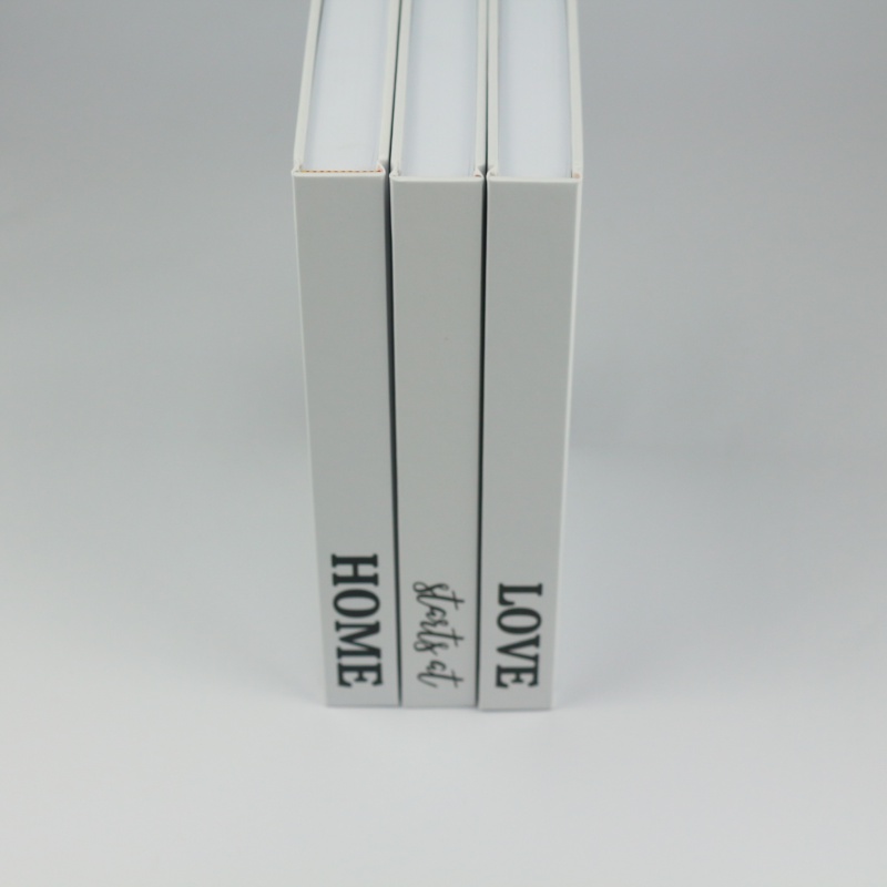 Mesa de centro personalizada, libros decorativos de tapa dura en blanco, superventas