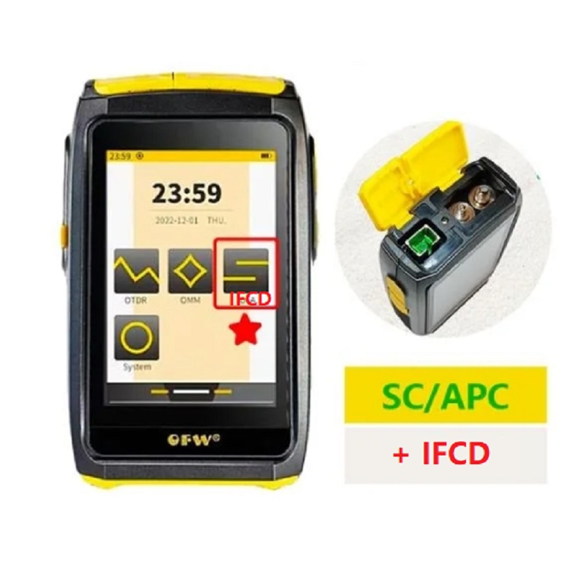 OFW Mini OTDR Оптический отражатель Otdr Активный оптоволоконный живой тестер 1550 нм 20 дБ Оптический рефлектометр Сенсорный экран OPM VFL iOLA