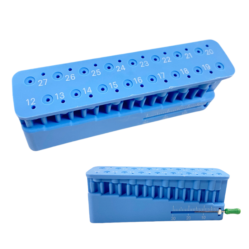 Dental Endo Dateien Messblock mit Lineal Endodontie Instrument Autoklavierbar Block Zahnarzt Instrument Halter Dental Werkzeuge