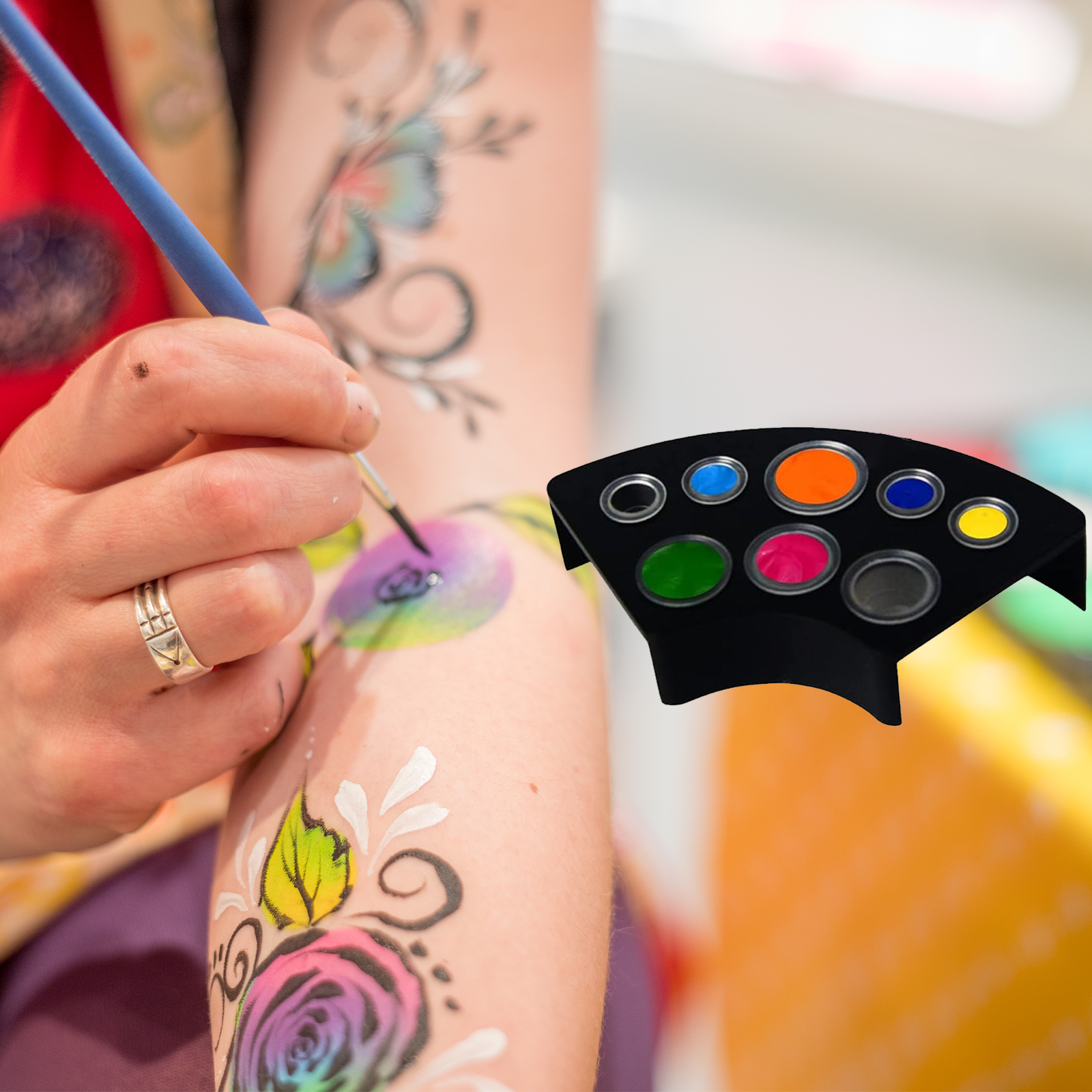 POSEIDON – support de verre d'encre de tatouage, haute qualité, 8 trous, fournitures de tatouage, accessoires de tatouage