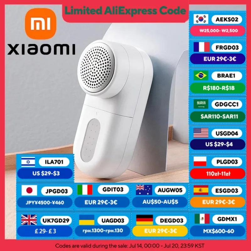 Portable New Original XIAOMI MIJIA Lint Remover Rechargable Cloth Fabric Shaver Fluff Pellet Remove Machine for Clothes Sweater