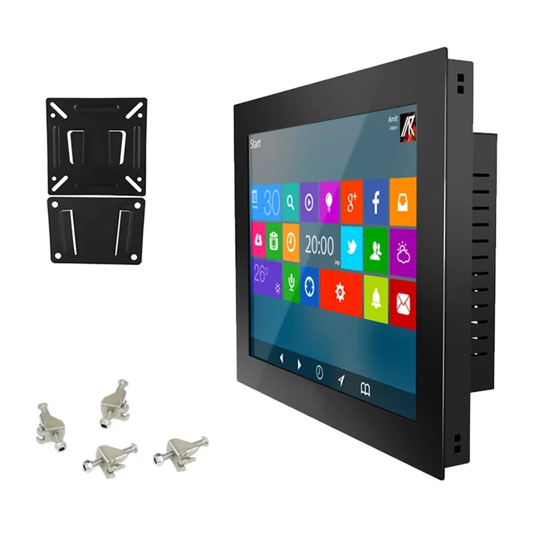 12.1 Inch Industrial Computer All-in-one PC Panel with Resistive Touch Screen Celeron J1900 Tablet PC Built in WiFi Win10 Pro