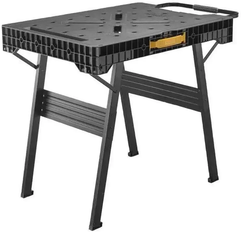 Stanley FatMax klappbare Werkbank (bis 455 kg belastbar, mit Metalllegene für höchste Stabilität, großes Arbeitsfläche, mit Praxis