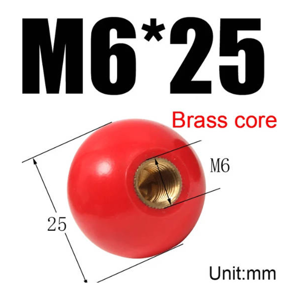 Machine Tool Handle Ball Nut Thread Plastic Clamping Clamping Nuts Copper Core Knob Knob Accessories New Practical