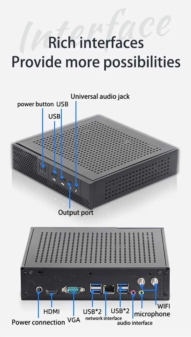 Intel Mini Desktop PC for Business - 16GB RAM 512GB SSD Wifi5 Win11 pro Core I3/i5/i7/i9 I7-4th School Office Computer