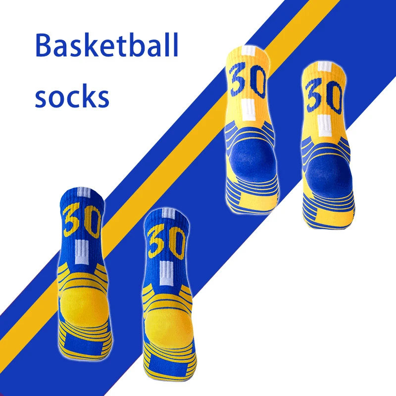 Calcetines de baloncesto deportivos profesionales Super Star, superventas, calcetines con parte inferior de toalla, calcetines deportivos gruesos Elite para correr y ciclismo