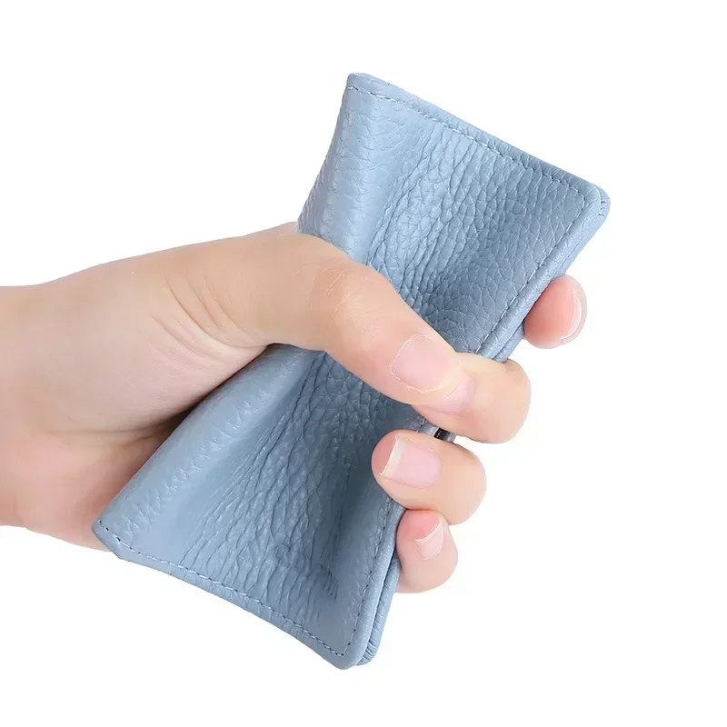 マルチカードスロットソリッドカラーポータブルレザーカードケースユニバーサル銀行クレジットカード ID バスカードホルダートラベルオーガナイザー財布